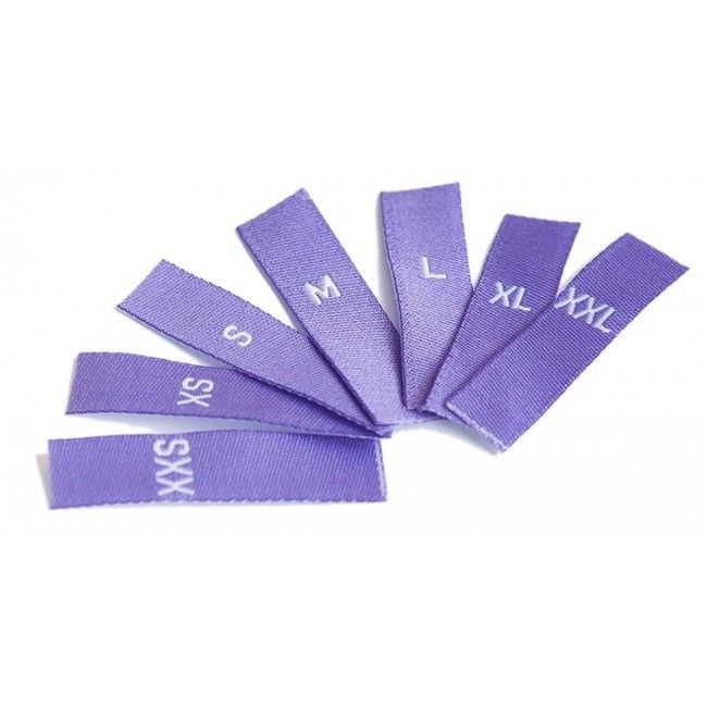 Maat Labels XXS-XXL: Paars