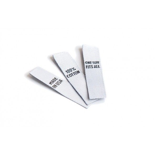 Popular Labels: White with Black text