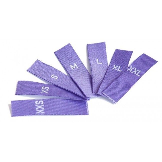 Maat Labels XXS-XXL: Paars