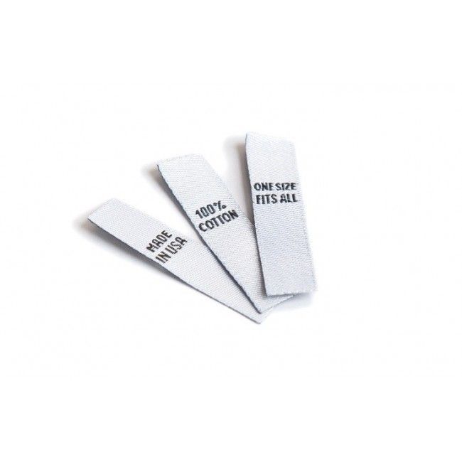 Popular Labels: White with Black text