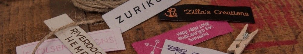 Custom Sewing Labels, sewing tags, personalized tags for clothes, garments and apparel