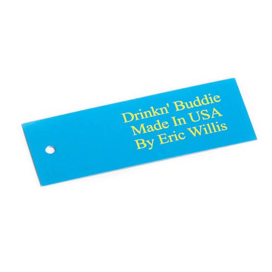 Drinkn' Buddie hangtag
