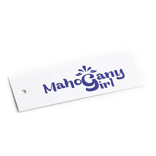 Personalized Mahogany Girl Hang Tag