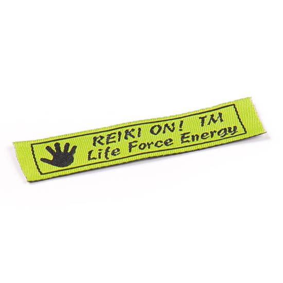 Reiki On woven label