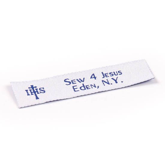Sew 4 Jesus woven label