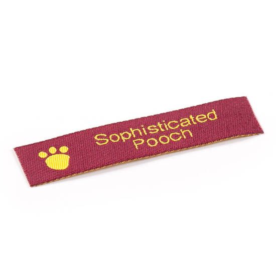 sophisticated pooch garment label