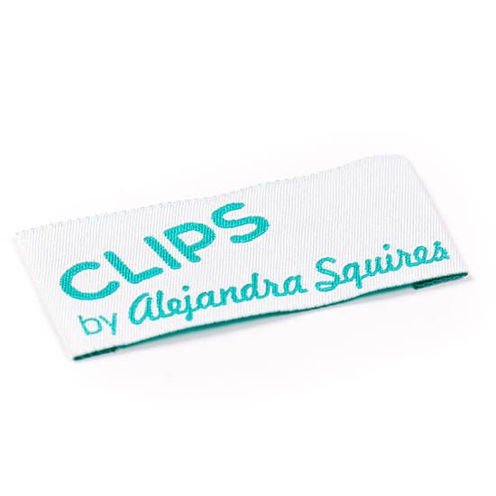 Clips by Alejandra Squires sew on label