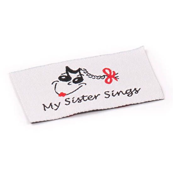 my sister sings personalized label