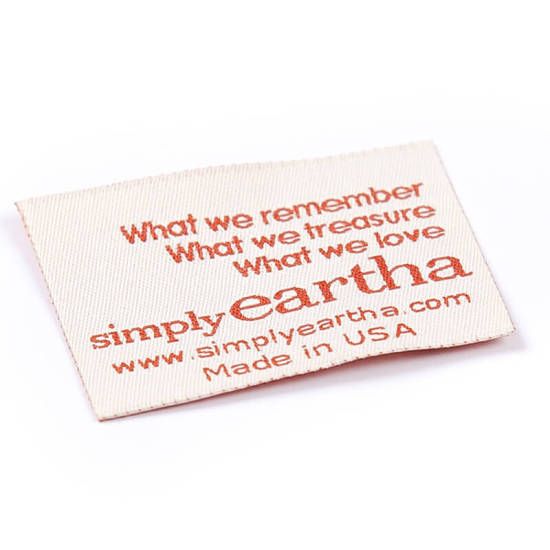simplyeartha fabric label