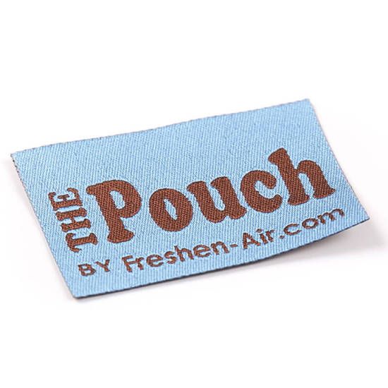 the pouch fabric label
