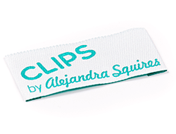 Clips by Alejandra Squires sew on label