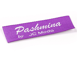 Pashmina fabric label