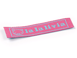 la la livia woven label