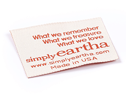 simplyeartha fabric label