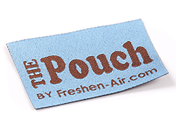 the pouch fabric label