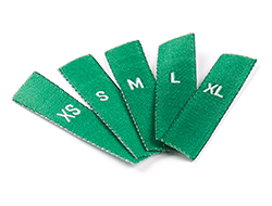 Green_size_clothing_label