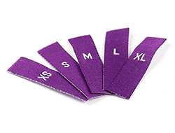Purple_size_garment_label